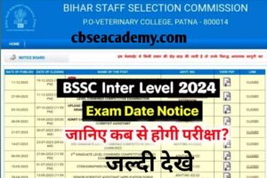 BSSC Inter Level Admit Card 2024