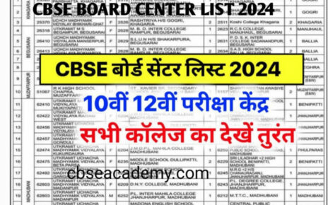 Cbse Board Exam Center List 2024